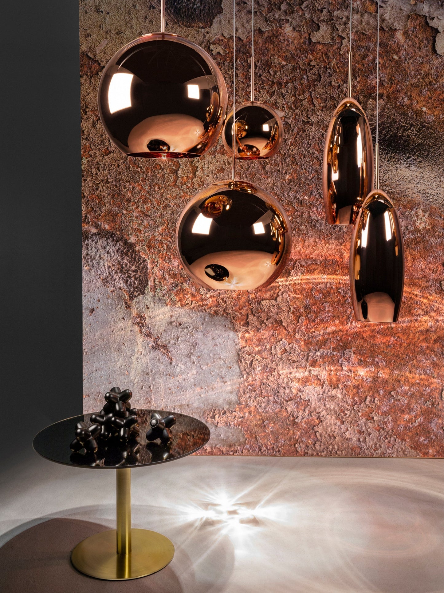 Copper Pendant Round 25cm LED CB-CCC