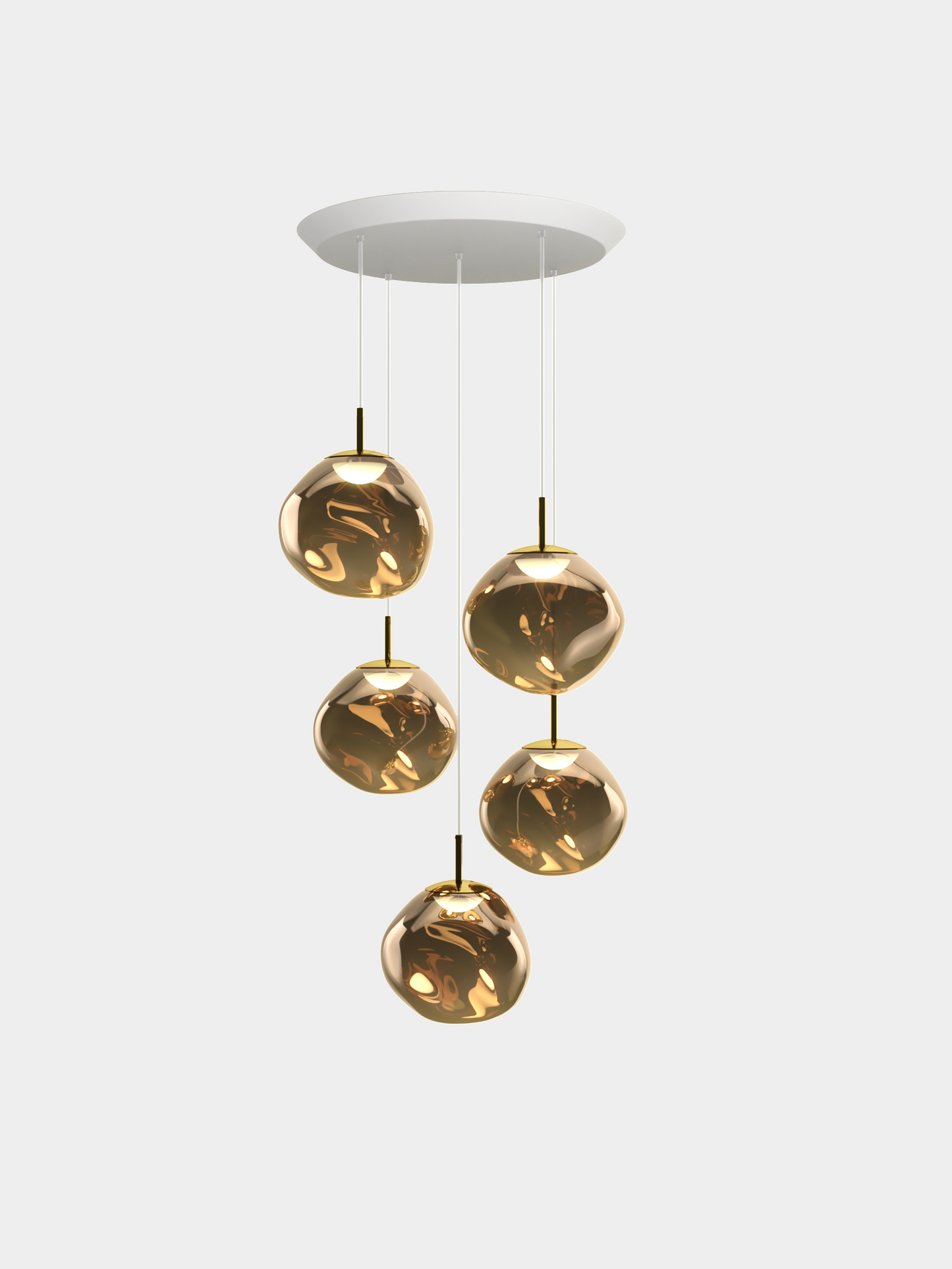 Melt Pendant System Mini Round Bronze LED EU LED / Mini-Round / Bronze