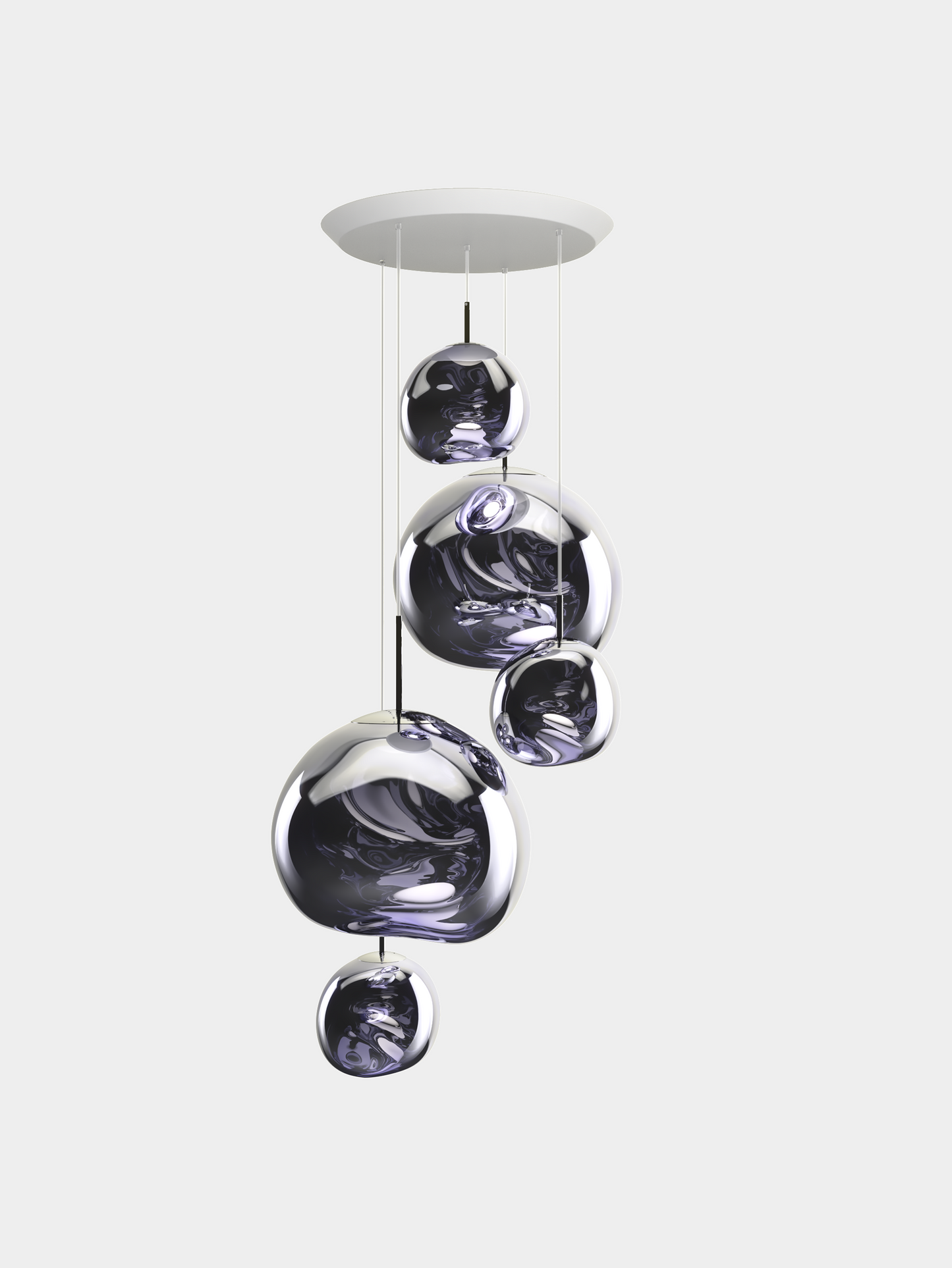 Melt Pendant System Large Round Smoke LED EU LED / Large-Round / Smoke