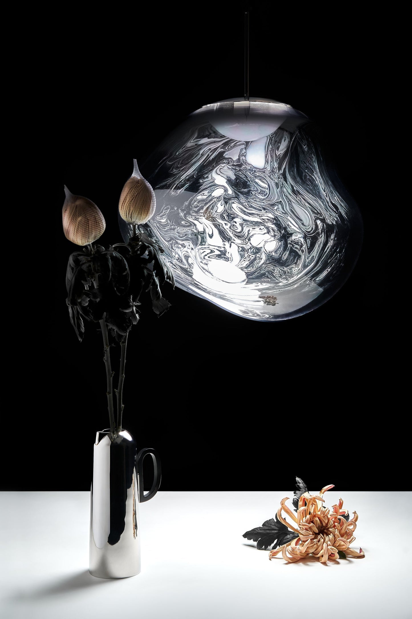 Melt Pendant Silver LED CB-CCC