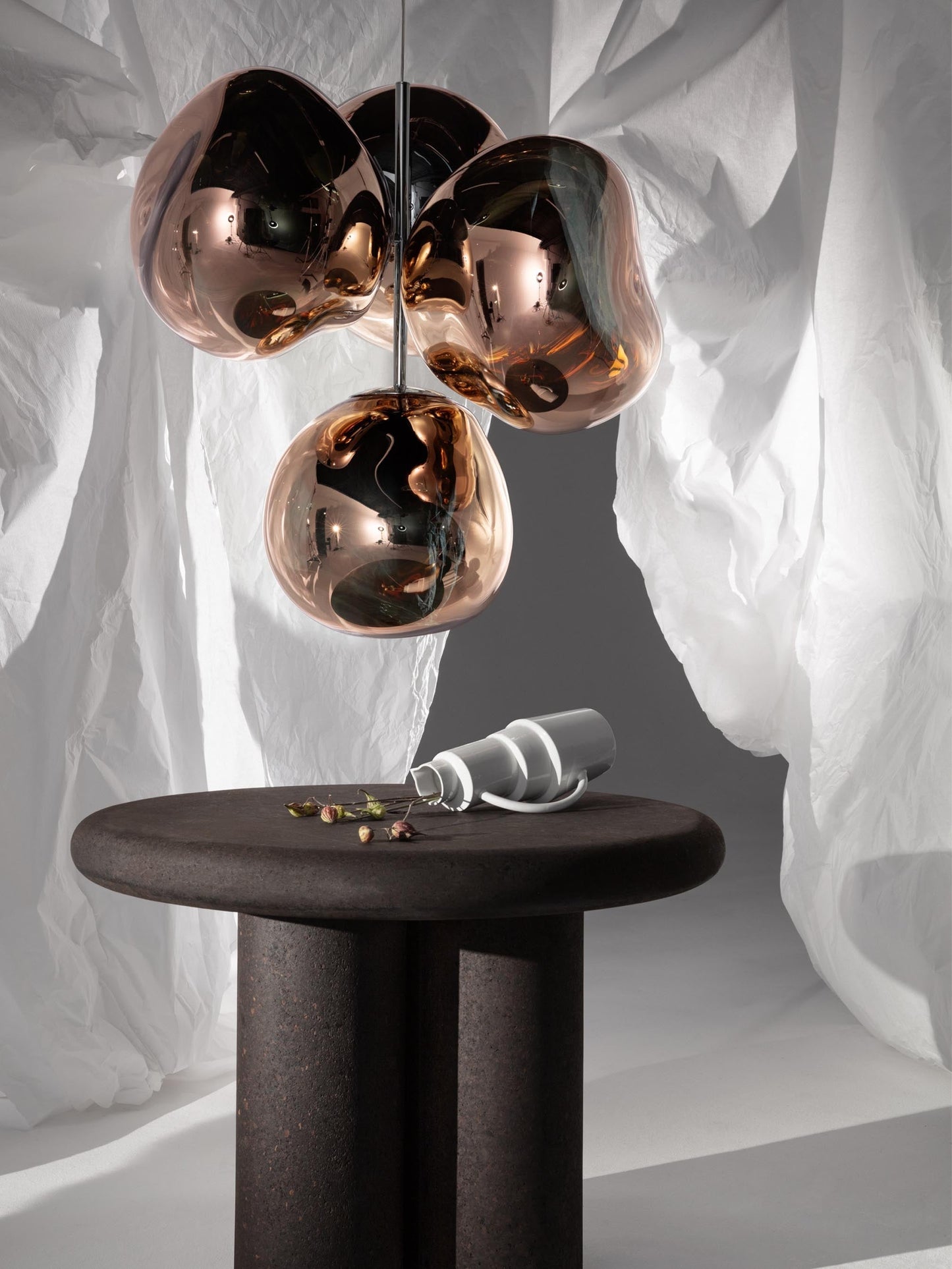Melt Chandelier Small Copper LED CB