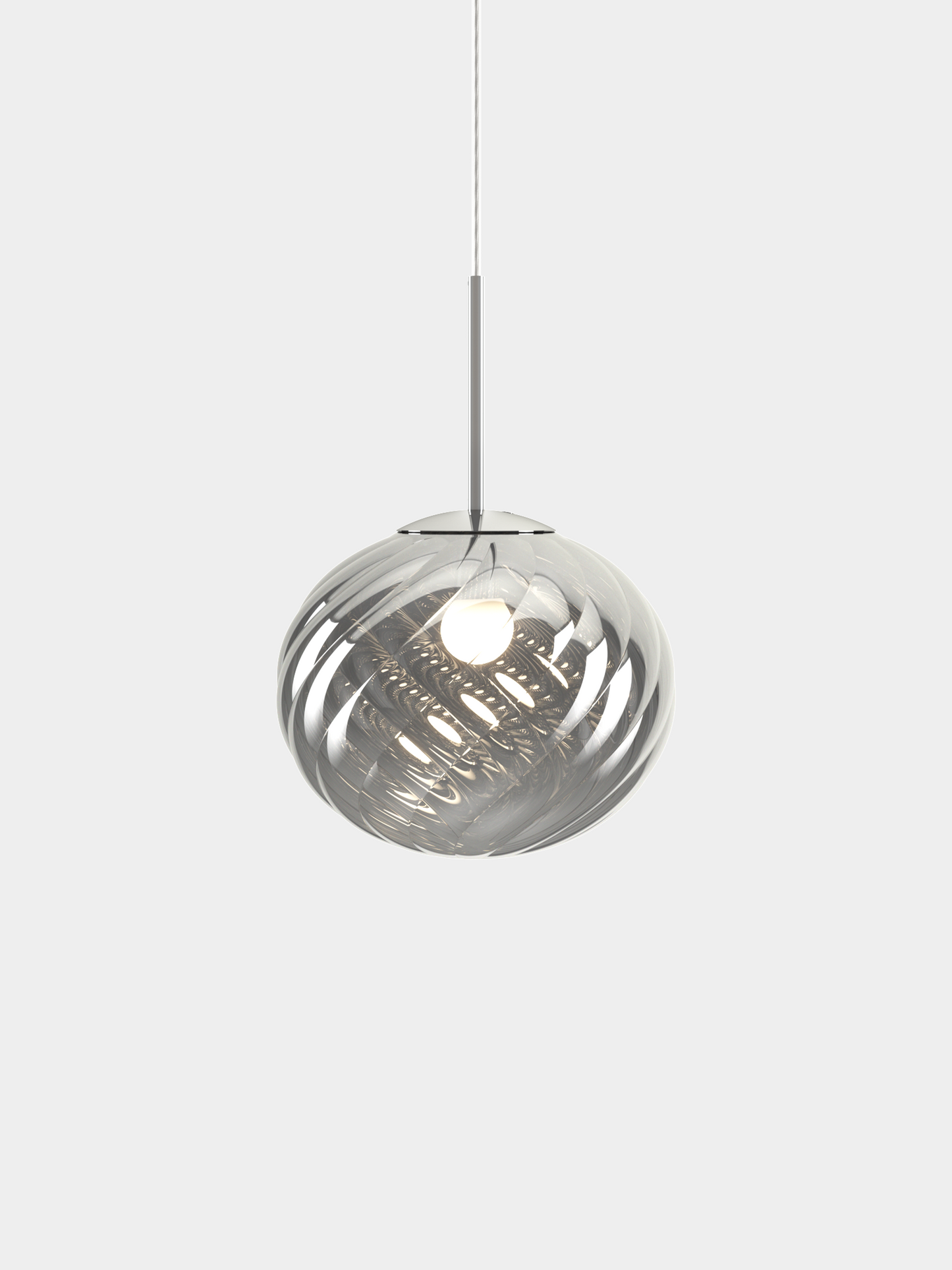 Whirl Pendant 30cm Silver CB-CCC LED / Medium / Silver
