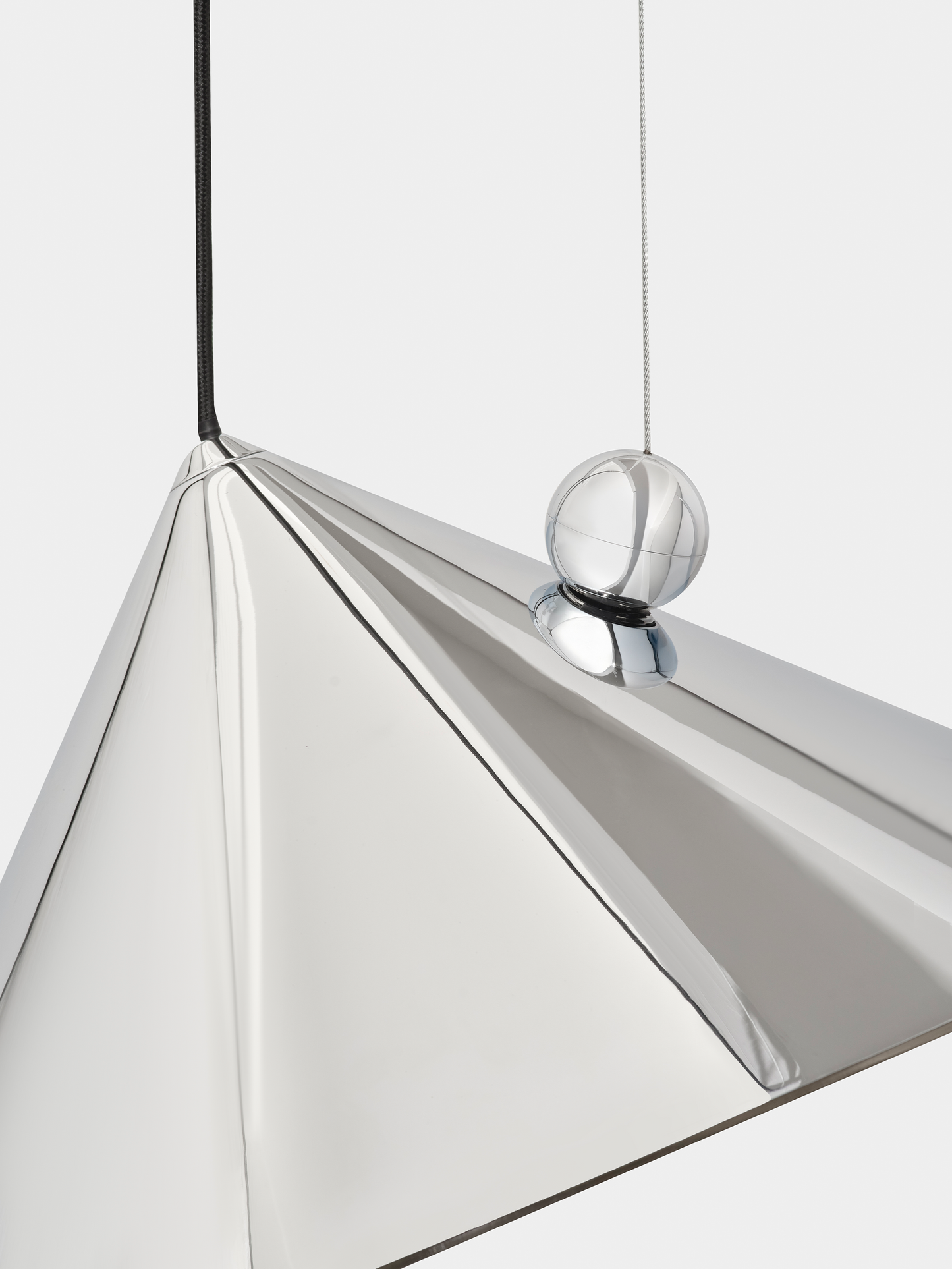 Pose Pendant 43cm Silver LED CB-CCC