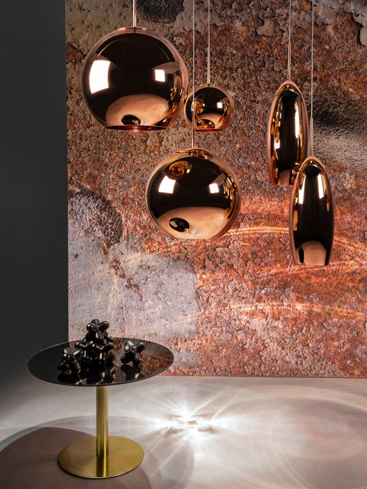 Copper Pendant Round 25cm LED CB-CCC