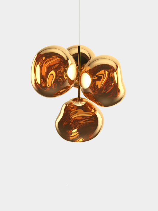Melt Chandelier Small Gold LED CB LED / Small / Gold