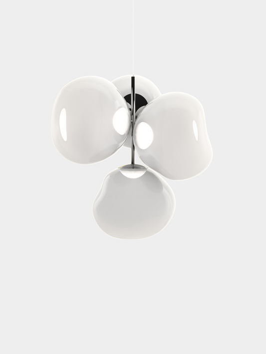 Melt Chandelier Small Opal/Silver LED CB LED / Small / Silver