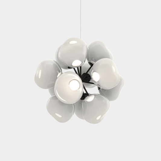 Melt Burst Chandelier Opal LED CB LED / Burst / Black