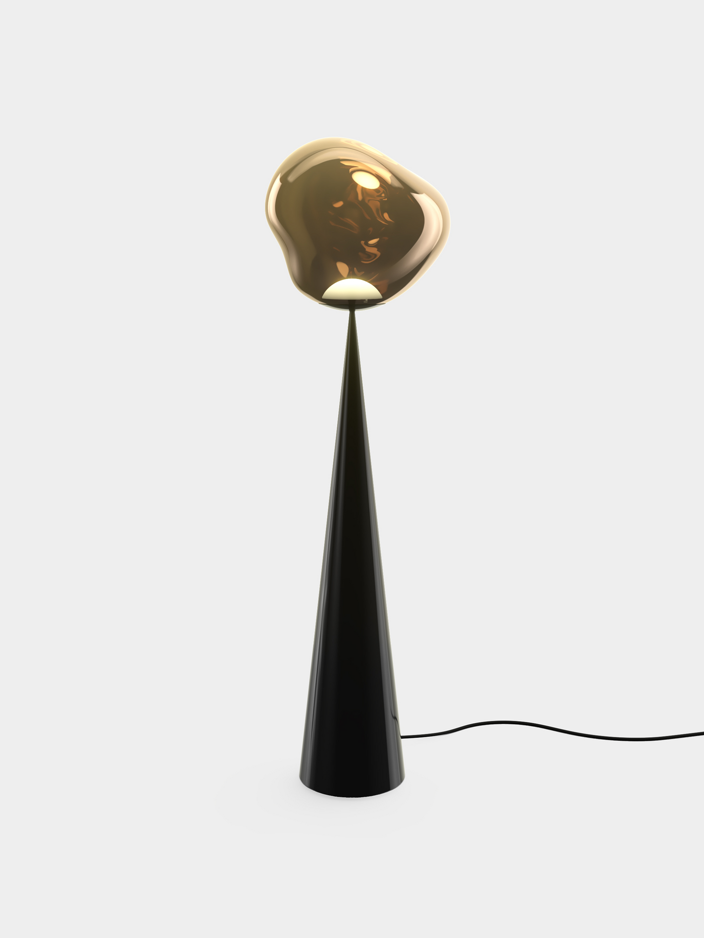 Melt Cone Fat Floor Bronze LED UN USA LED / Fat / Bronze