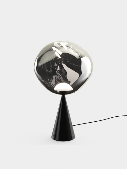Melt Cone Fat Table Silver/ Silver LED UN USA LED / Silver