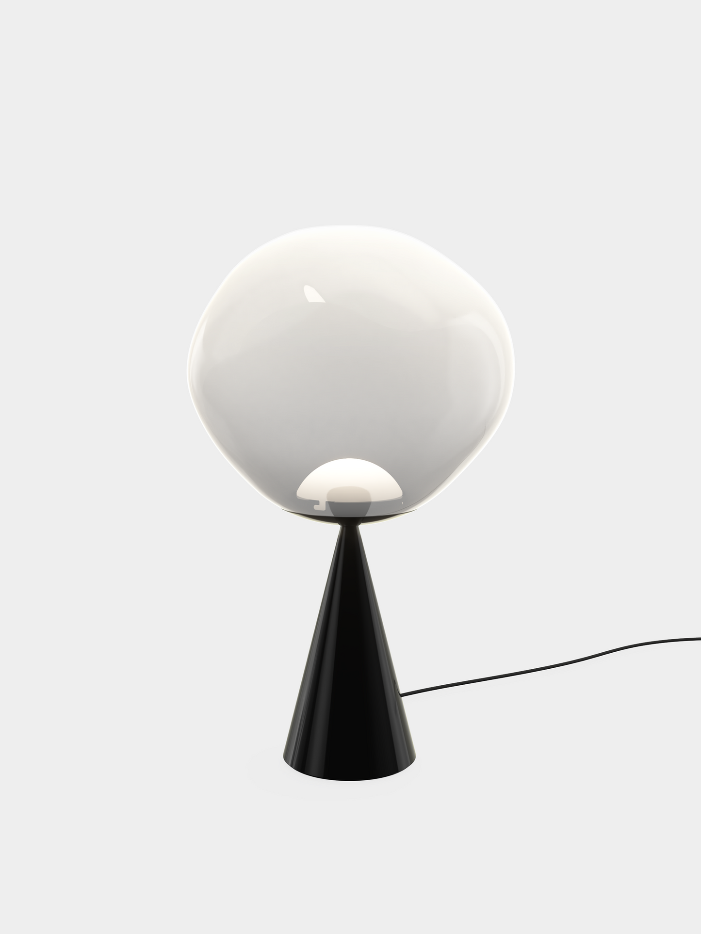 Melt Cone Fat Table Opal/Black LED UN USA