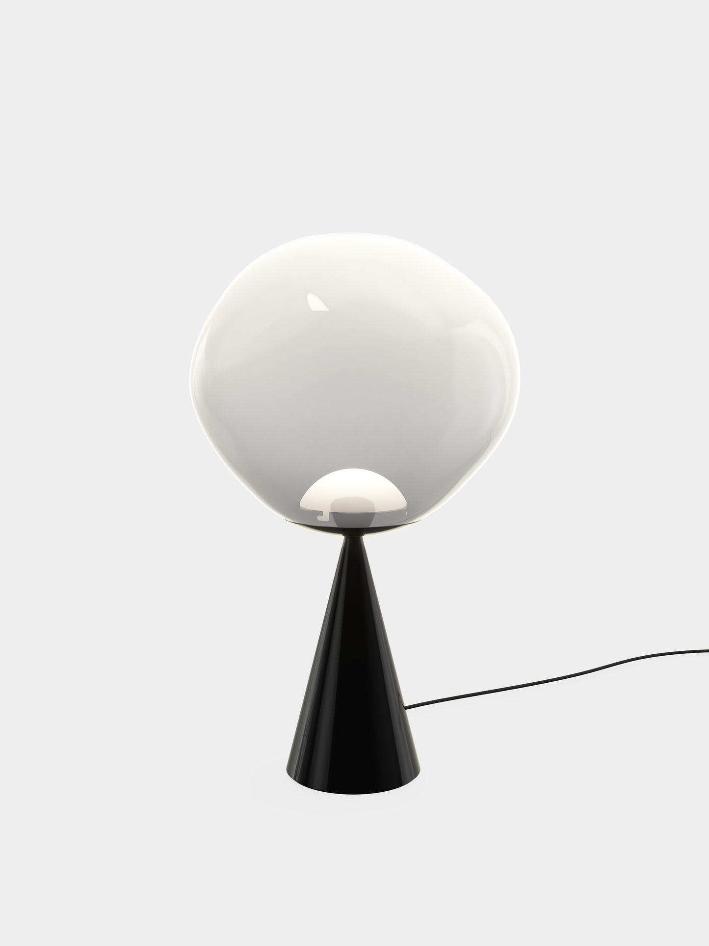 Melt Cone Fat Table Opal/Black LED UN USA