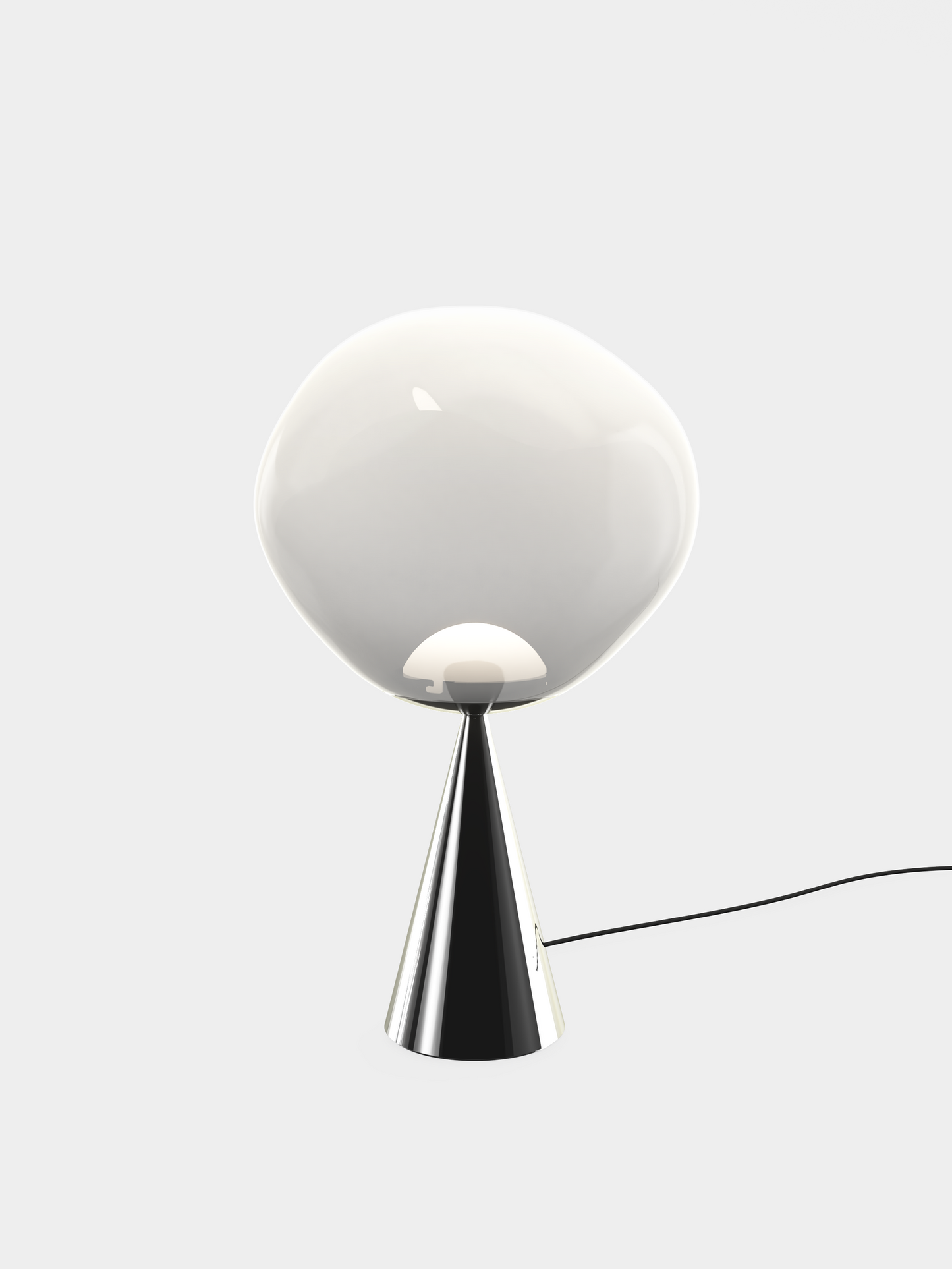 Melt Cone Fat Table Opal/Silver LED UN USA