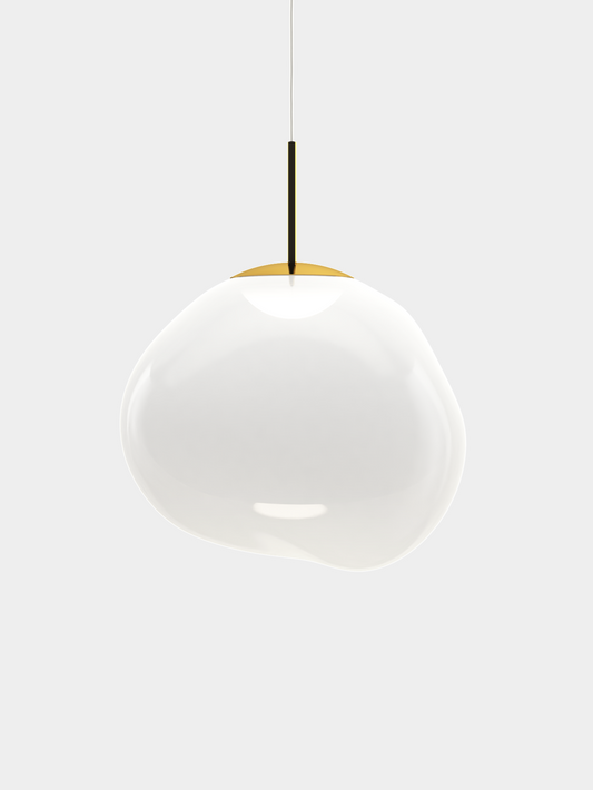 Melt Pendant Opal/Gold LED CB-CCC LED / Medium / Gold