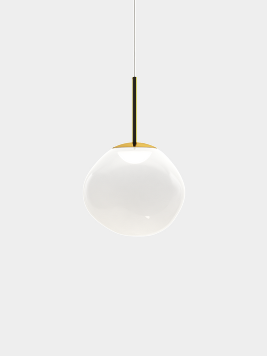 Melt Pendant Mini Opal/Gold LED CB-CCC LED / Mini / Gold