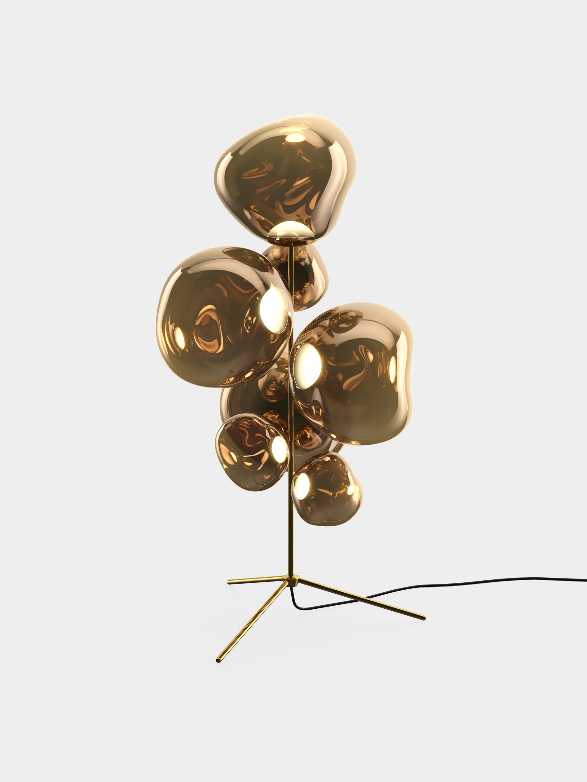 Melt Floor Chandelier Bronze LED UN USA LED / Bronze