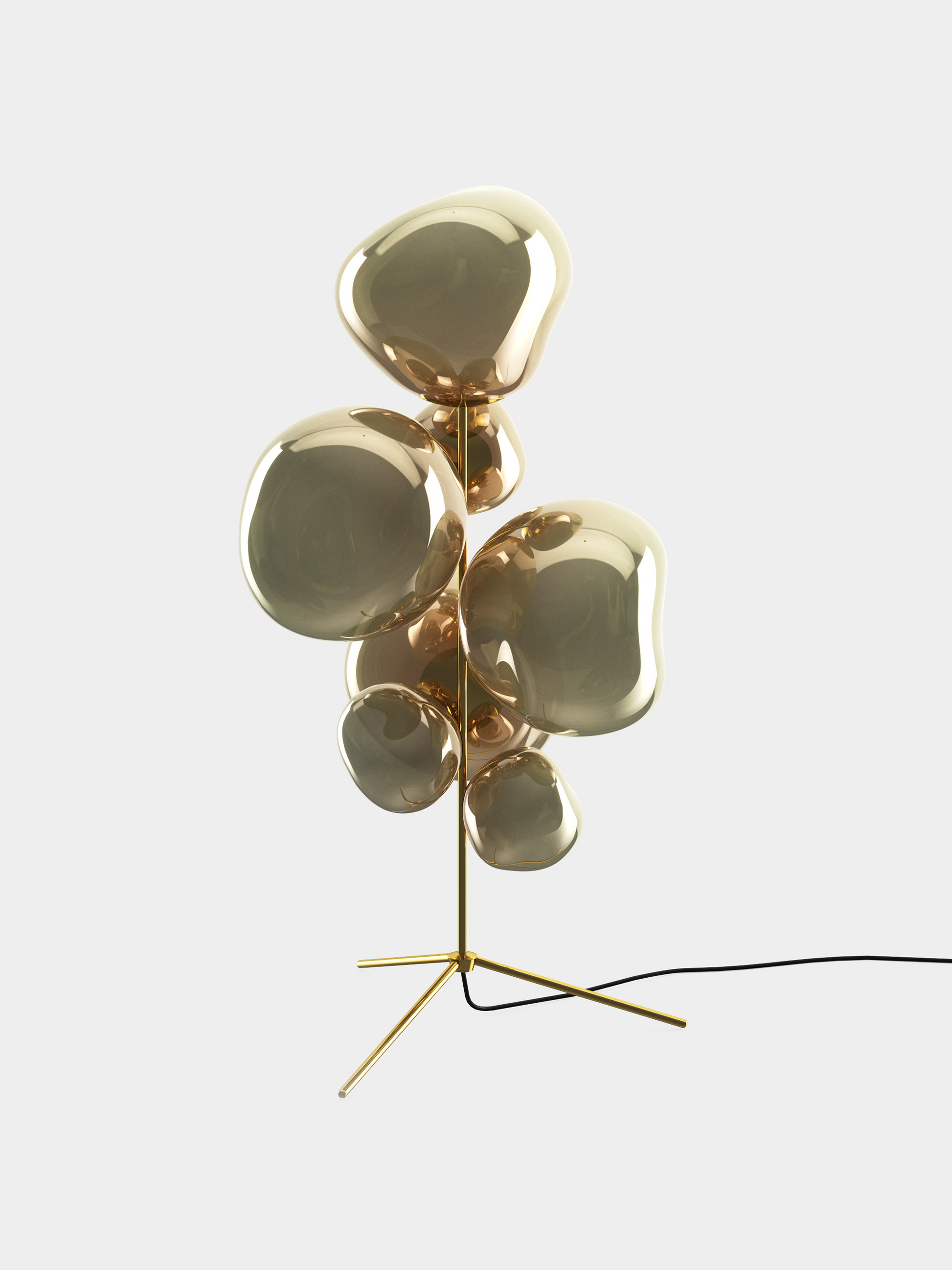 Melt Floor Chandelier Bronze LED UN USA LED / Bronze