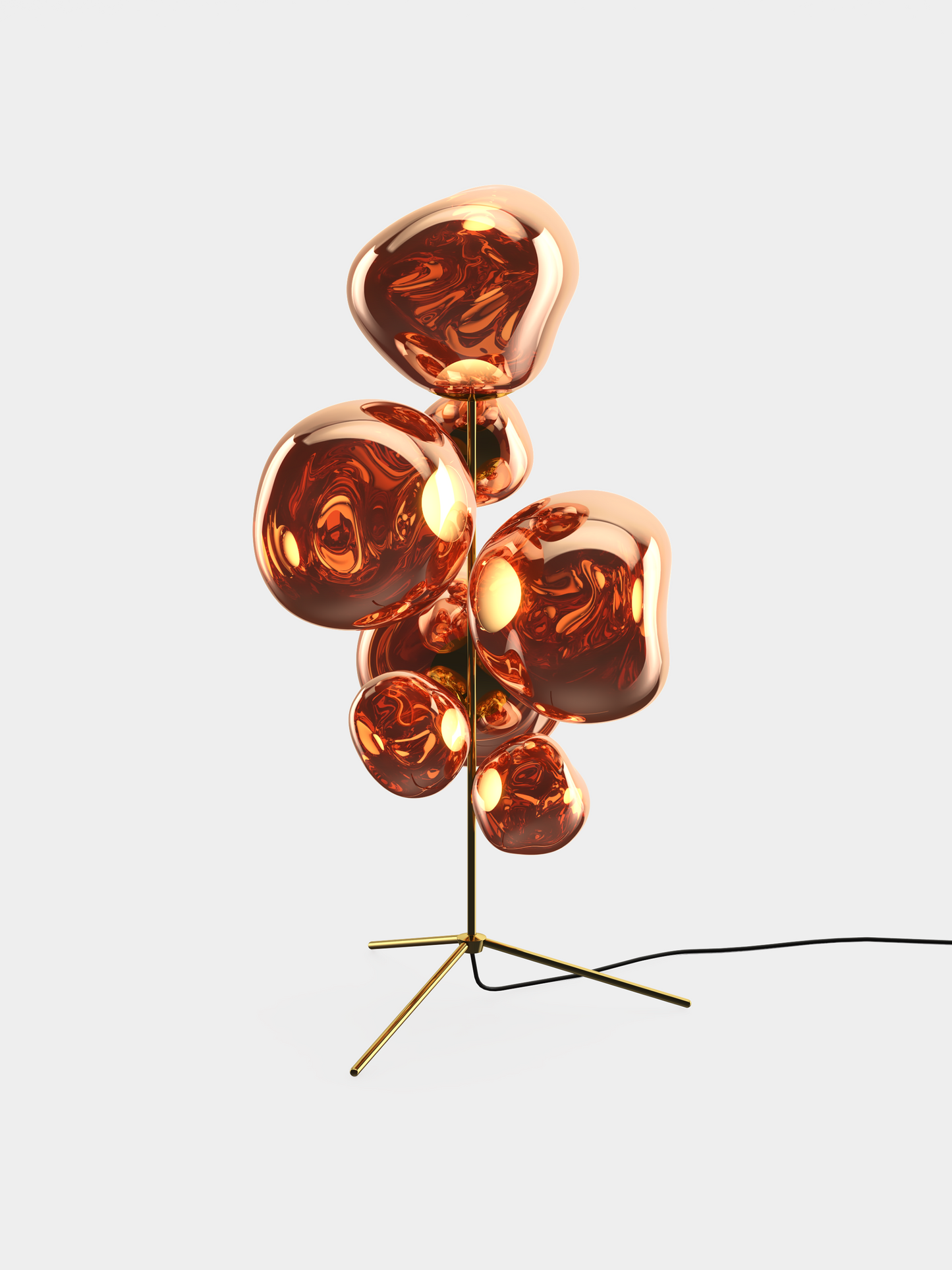 Melt Floor Chandelier Copper LED UN USA LED / Copper