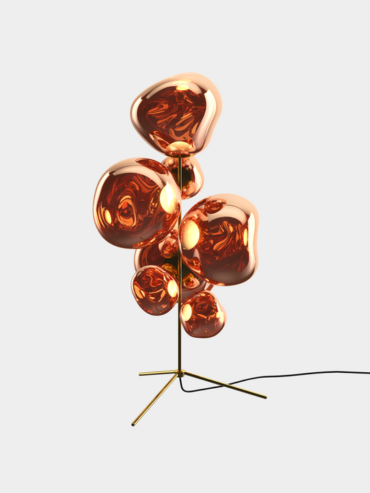 Melt Floor Chandelier Copper LED UN USA LED / Copper