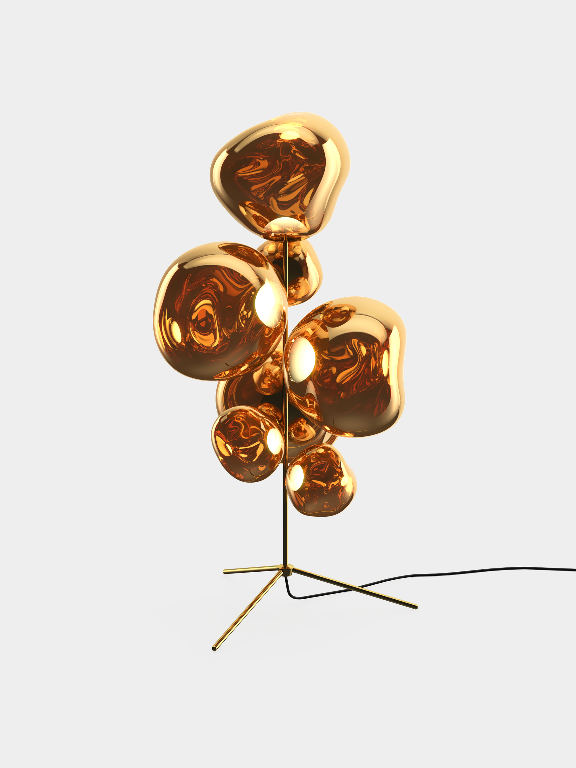 Melt Floor Chandelier Gold LED UN USA LED / Gold