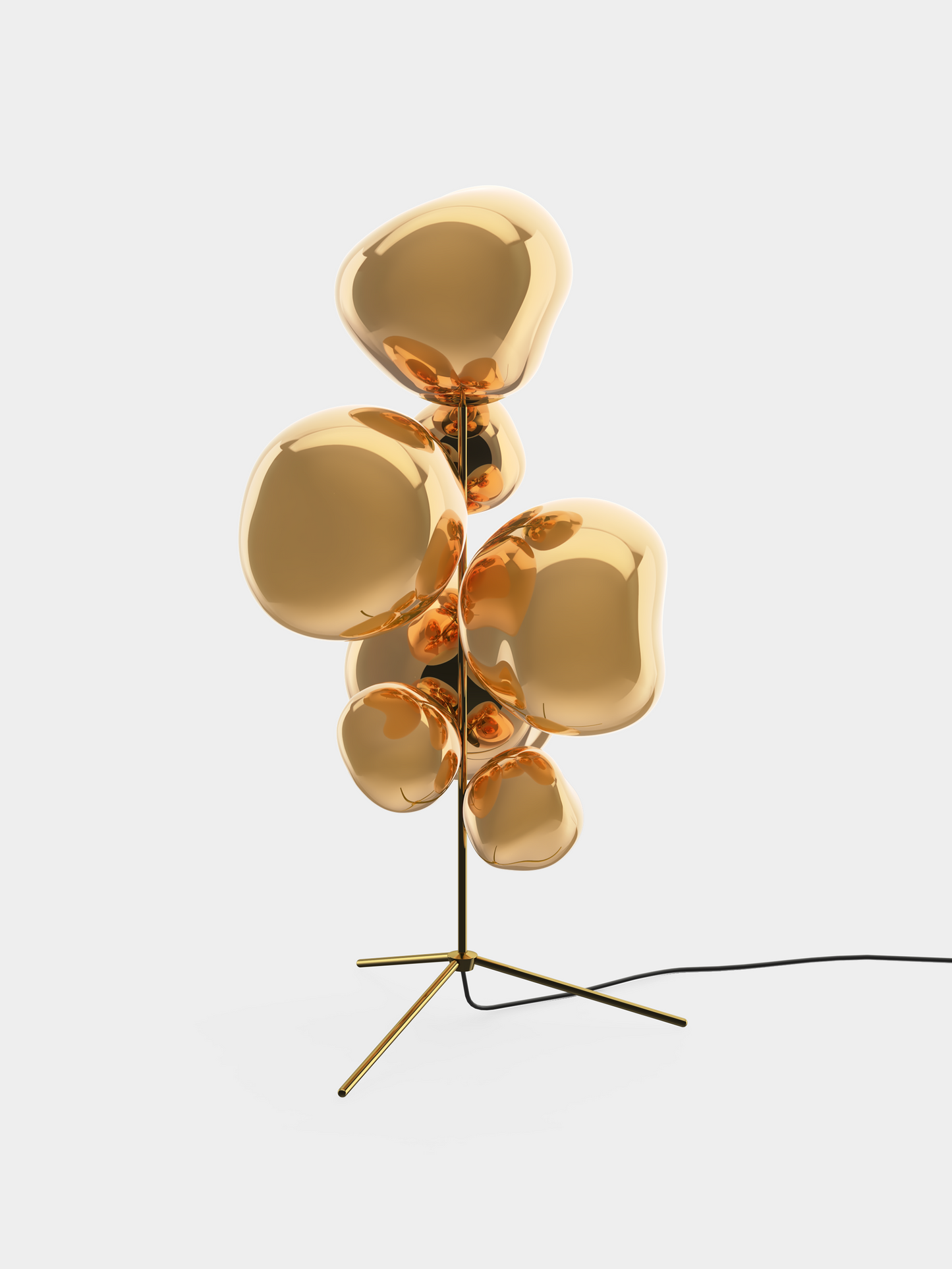 Melt Floor Chandelier Gold LED UN USA LED / Gold