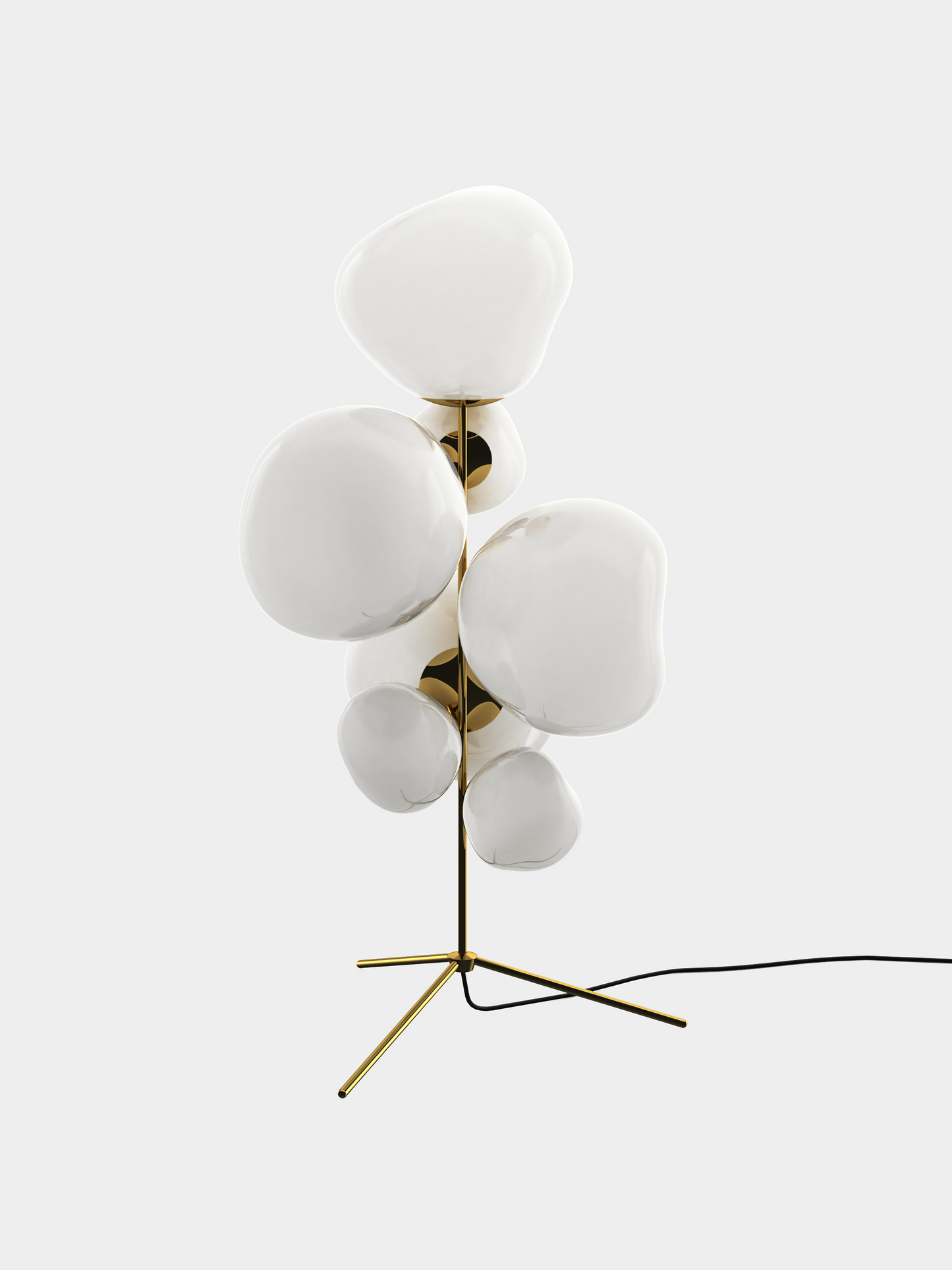 Melt Floor Chandelier Opal/Gold LED UN USA LED / Gold