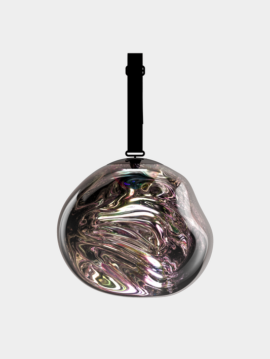 Melt Portable Floor/Hanging Silver Dichroic LED UN Dichroic LED / Large / Silver