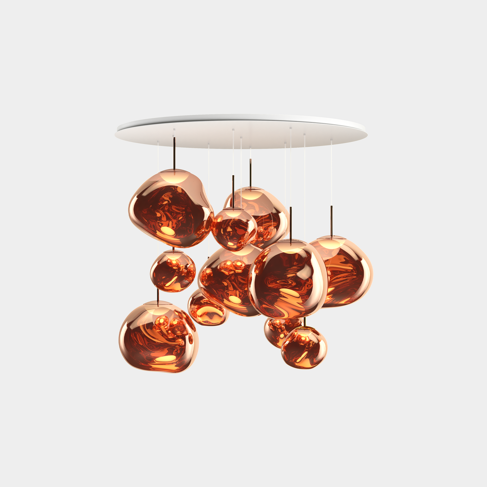 Melt Pendant System Mega Copper LED EU LED / Mega / Copper