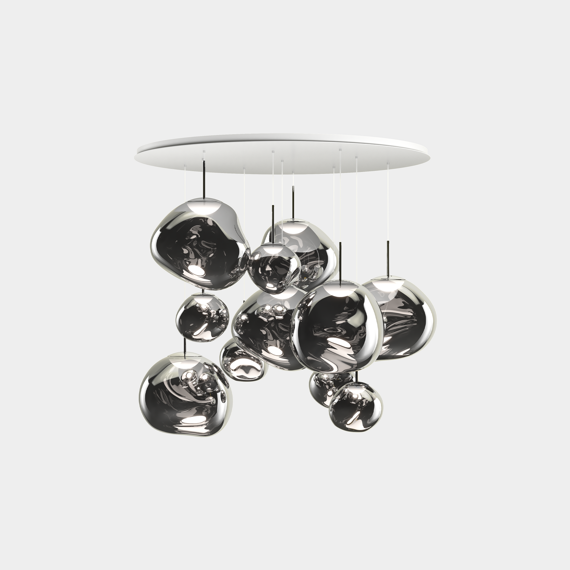 Melt Pendant System Mega Silver LED EU LED / Mega / Silver