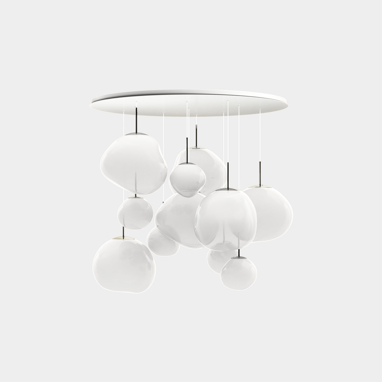 Melt Pendant System Mega Opal/Silver LED EU LED / Mega / Silver
