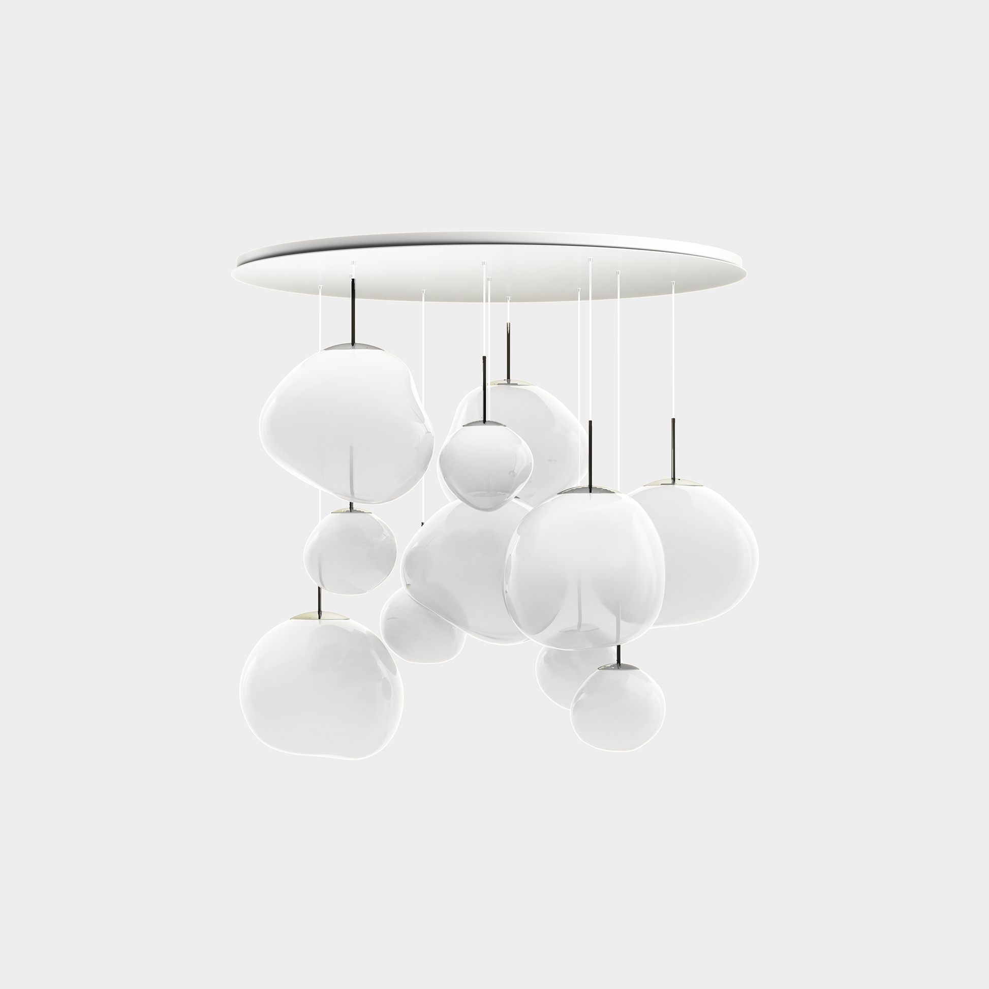 Melt Pendant System Mega Opal/Silver LED EU LED / Mega / Silver