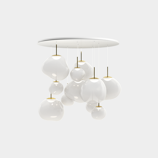 Melt Pendant System Mega Opal/Gold LED EU LED / Mega / Gold