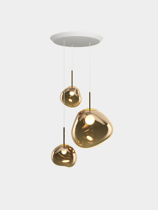 Melt Pendant System Trio Round Bronze EU Bulb / Trio-Round / Bronze