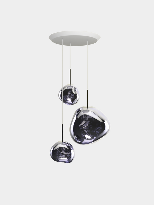 Melt Pendant System Trio Round Smoke LED EU LED / Trio-Round / Smoke