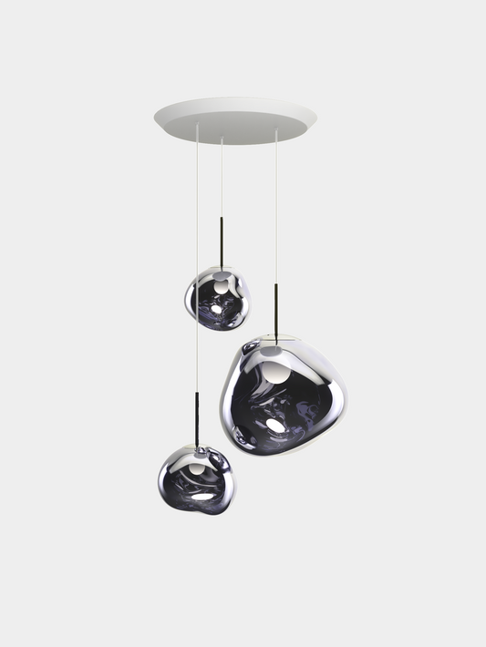 Melt Pendant System Trio Round Smoke EU Bulb / Trio-Round / Smoke