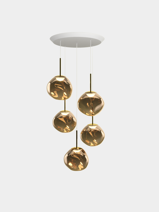 Melt Pendant System Mini Round Bronze LED EU LED / Mini-Round / Bronze