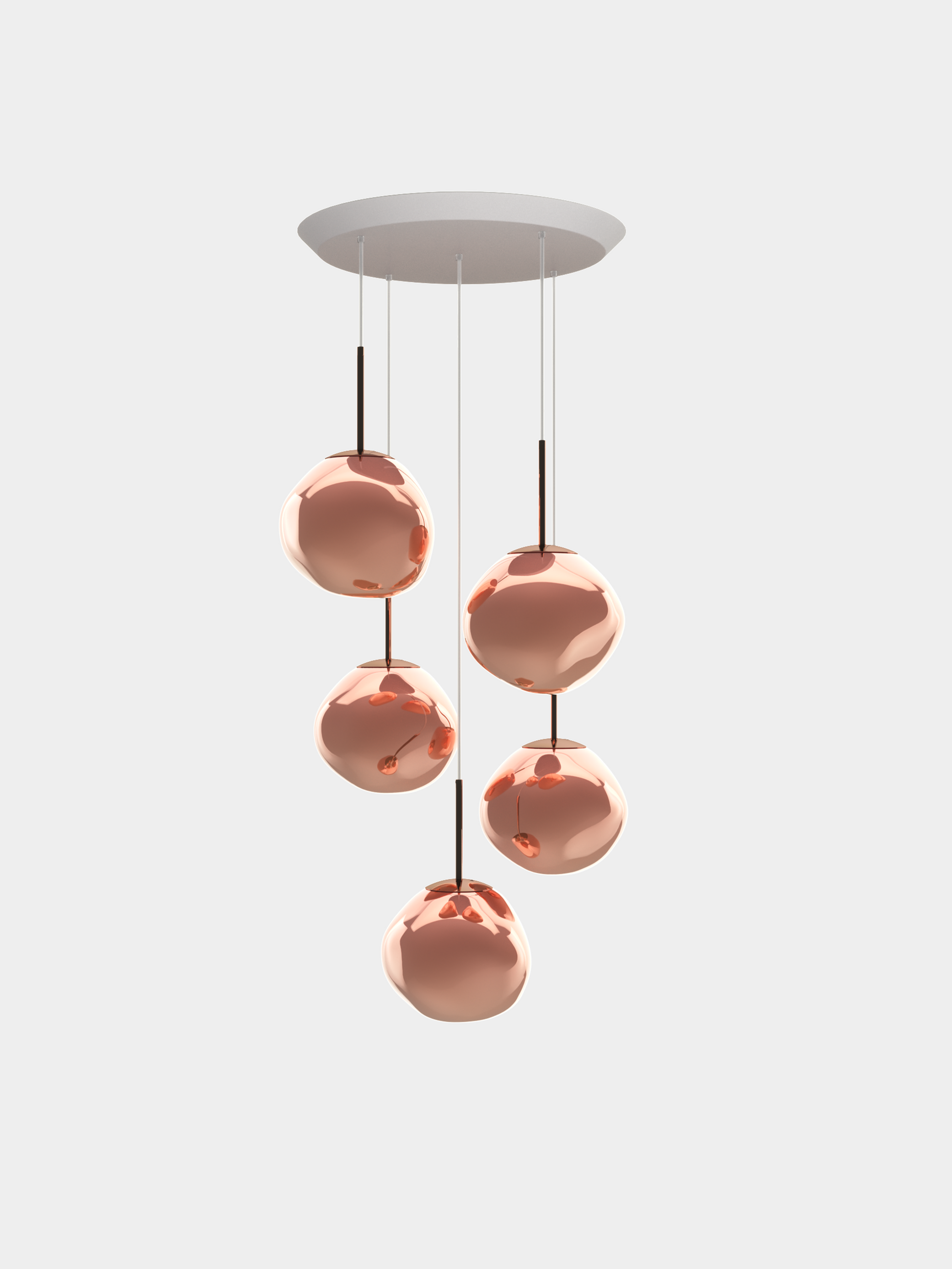 Melt Pendant System Mini Round Copper EU Bulb / Mini-Round / Copper