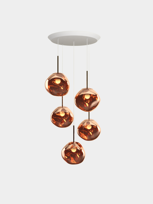 Melt Pendant System Mini Round Copper EU Bulb / Mini-Round / Copper
