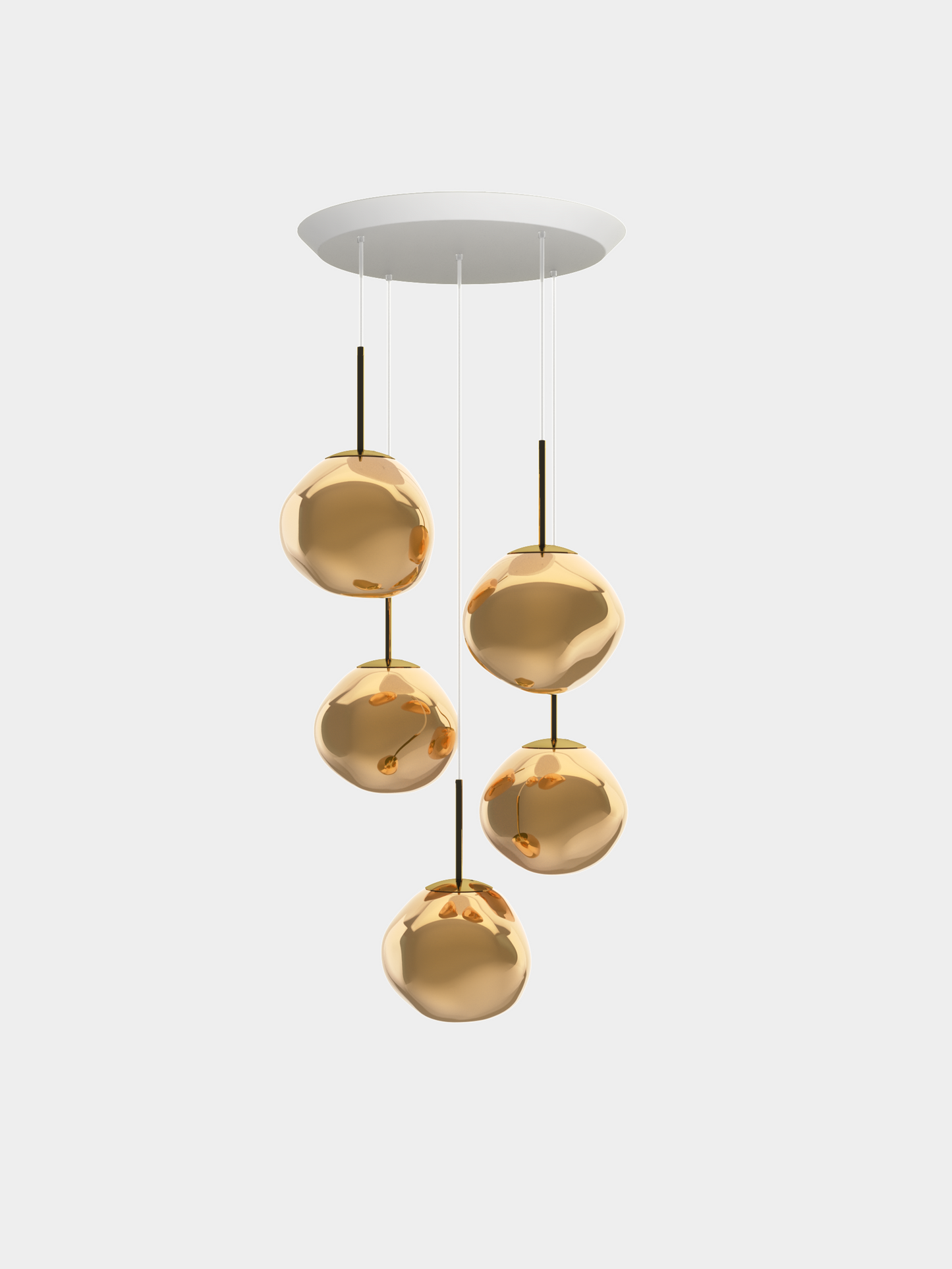 Melt Pendant System Mini Round Gold EU Bulb / Mini-Round / Gold