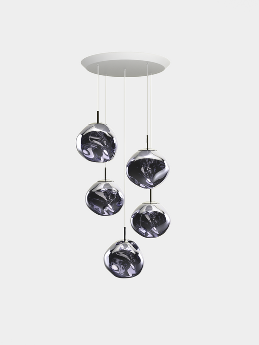 Melt Pendant System Mini Round Smoke LED EU LED / Mini-Round / Smoke