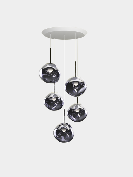 Melt Pendant System Mini Round Smoke EU Bulb / Mini-Round / Smoke