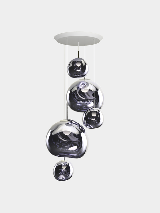 Melt Pendant System Large Round Smoke EU LED / Large-Round / Smoke