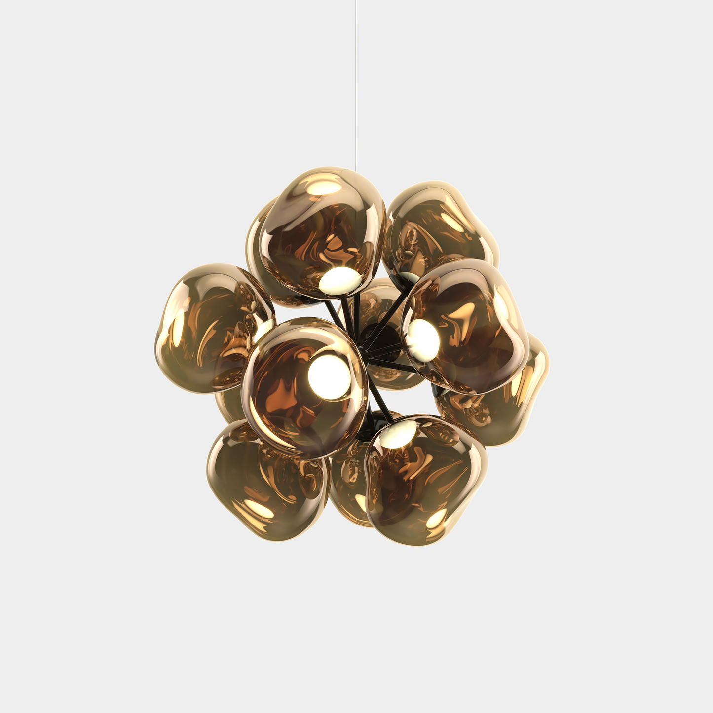 Melt Burst Chandelier Bronze LED CB