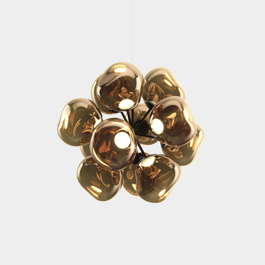Melt Burst Chandelier Bronze LED CB