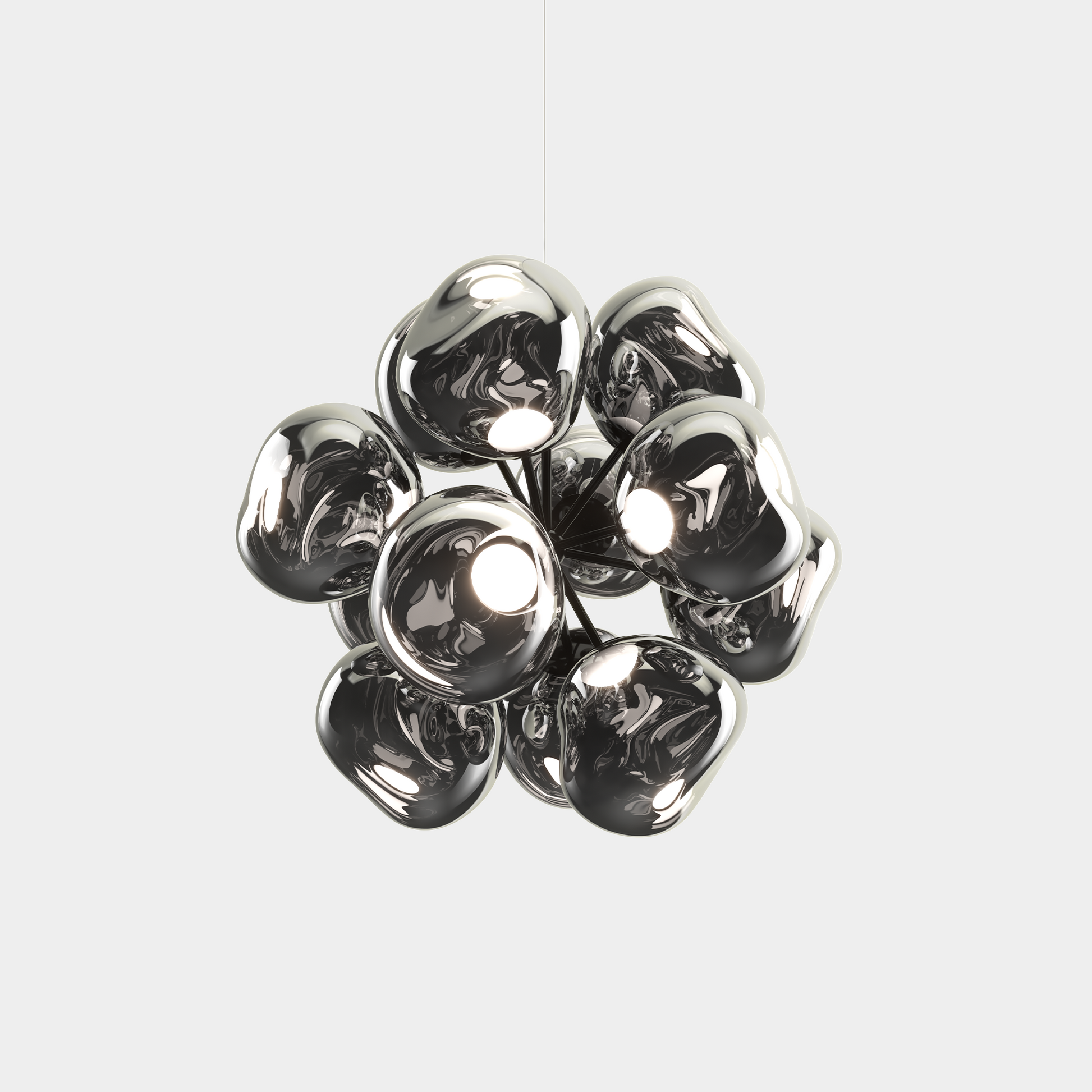 Melt Burst Chandelier Silver LED CB (EU MEC03SI-CEUM4)