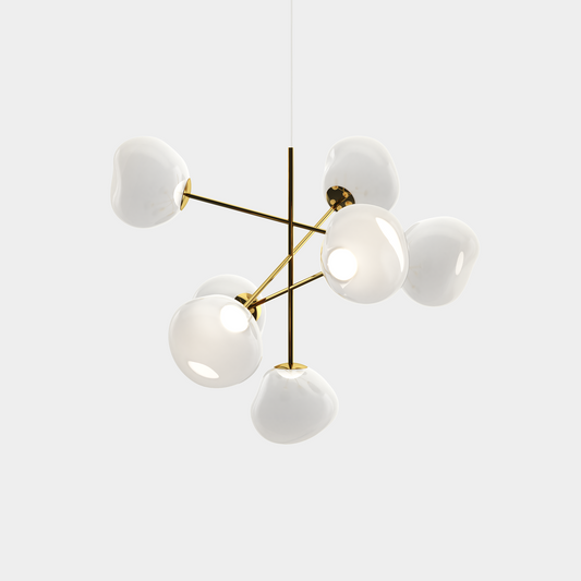 Melt Chandelier Large Opal/Gold LED CB (EU MEC02OPG-CEUM4)
