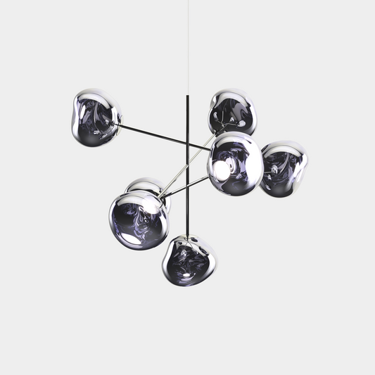 Melt Chandelier Large Smoke LED CB