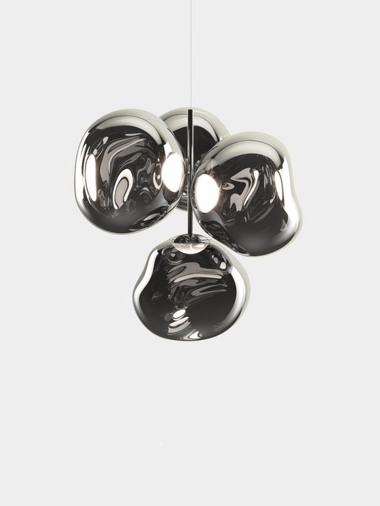 Melt Chandelier Small Silver LED CB (EU MEC01CH-CEUM4)