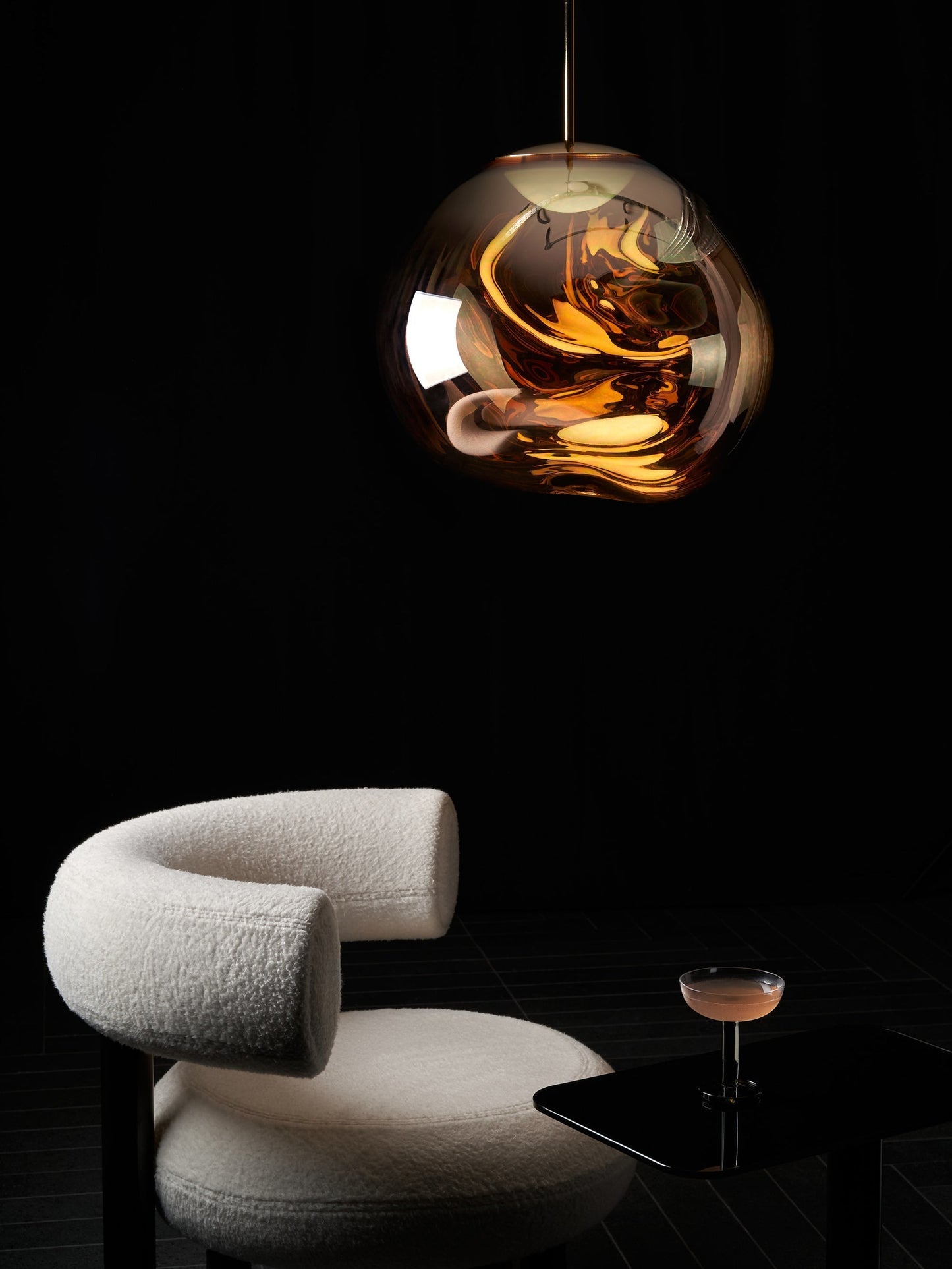 Melt Pendant Gold LED CB-CCC