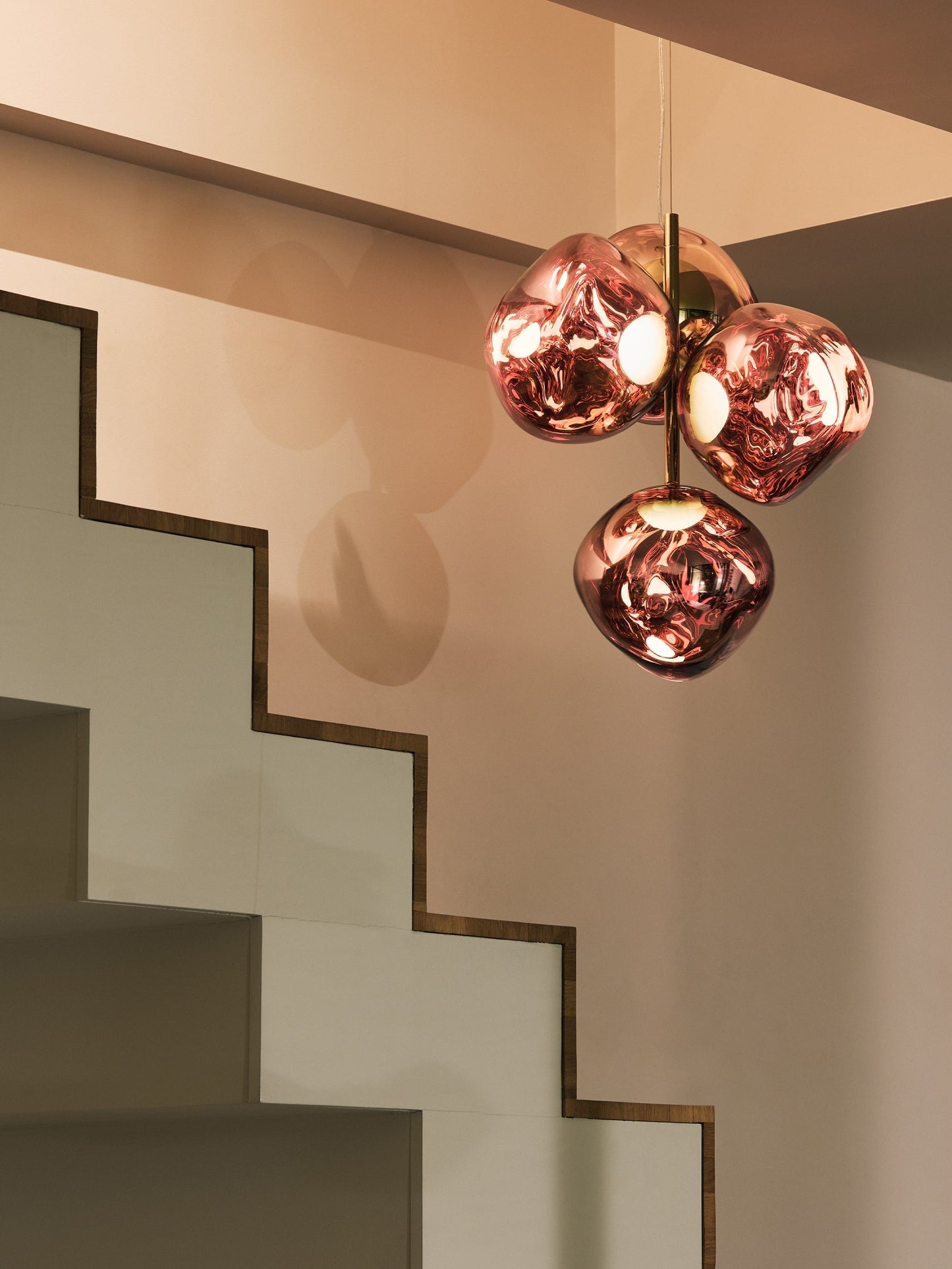 Melt Chandelier Mini Copper LED CB