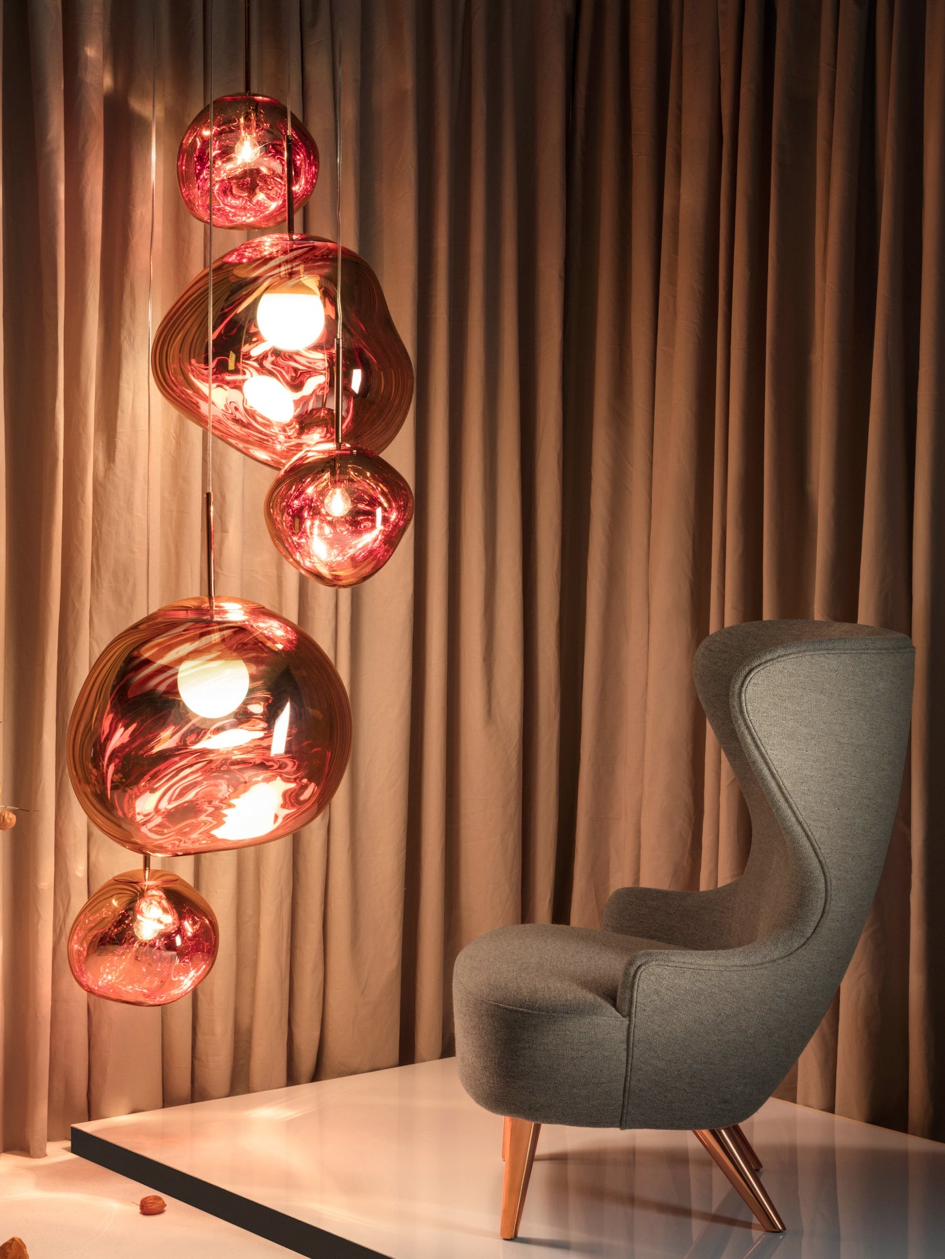 Melt Pendant System Large Round Copper EU